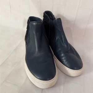 Tory Burch Navy Blue Slip-On Shoes